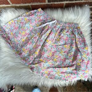 Carter’s White and Pastel Multicolor Floral Drawstring Skirt